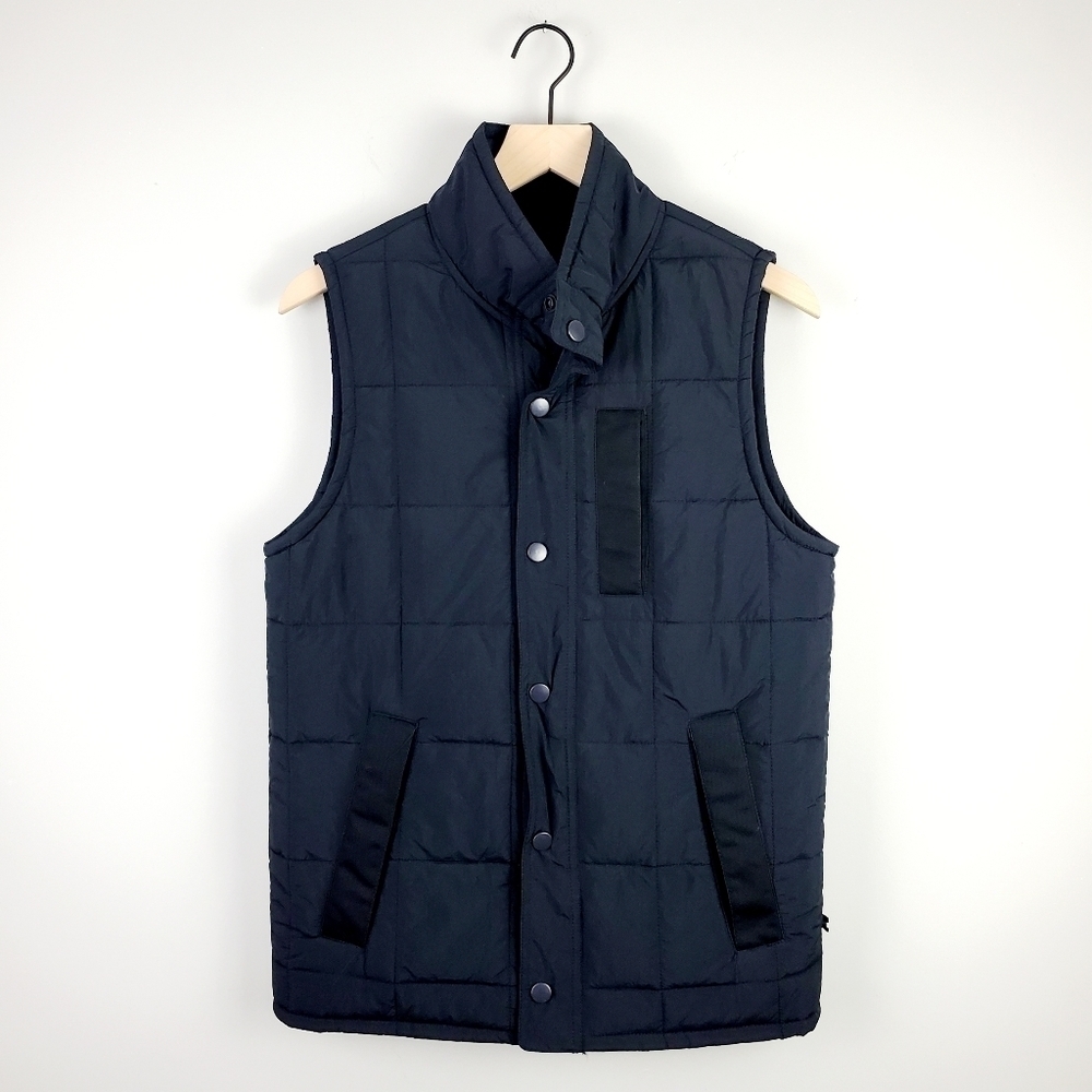 Edgar and Ash Black Button Vest Small